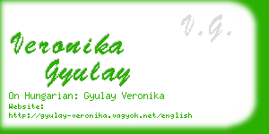 veronika gyulay business card